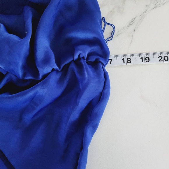 City Triangles Women's Silky Pleated Strapless Jumpsuit Baggy Wide Leg Small - Picture 8 of 10